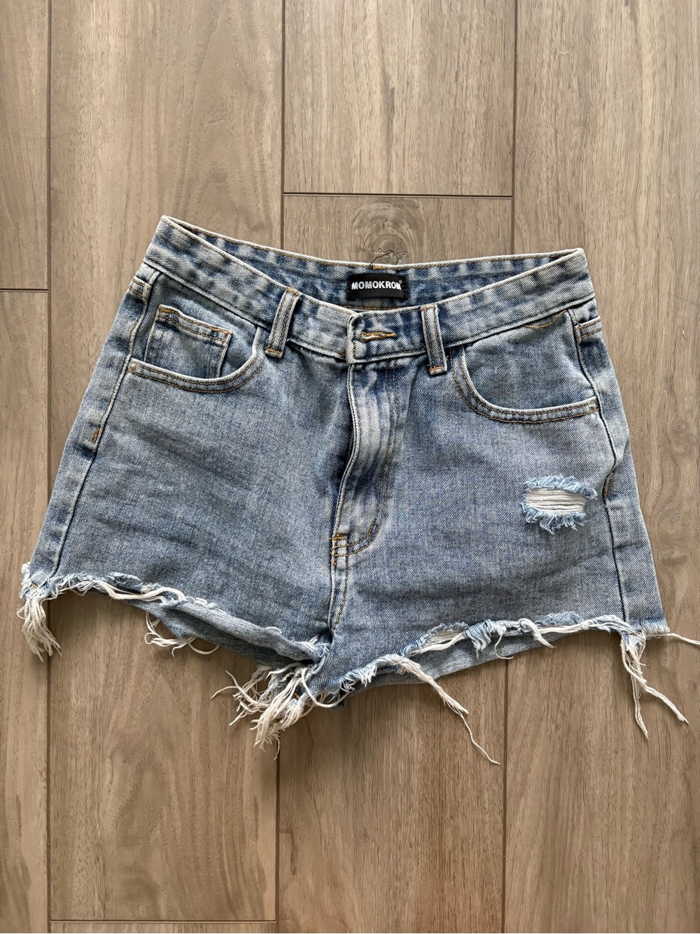 Dolls Kill Distressed Denim shorts
